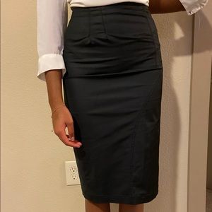 Black pencil skirt